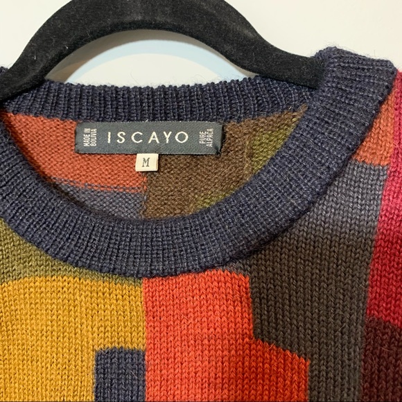 Iscayo Pure Alpaca Vintage Oversized Sweater - Picture 2 of 5